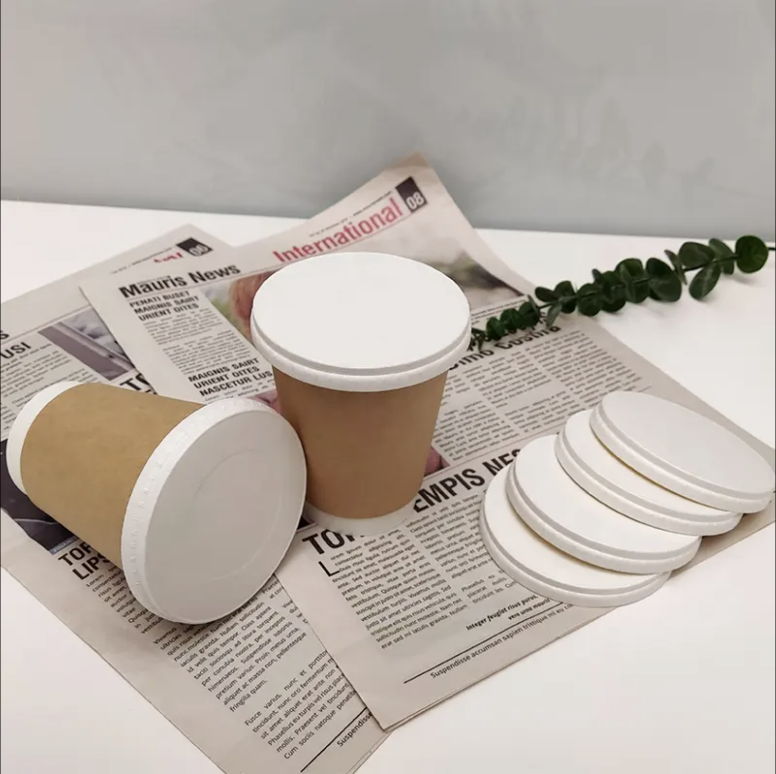 Disposable thick round paper cover
