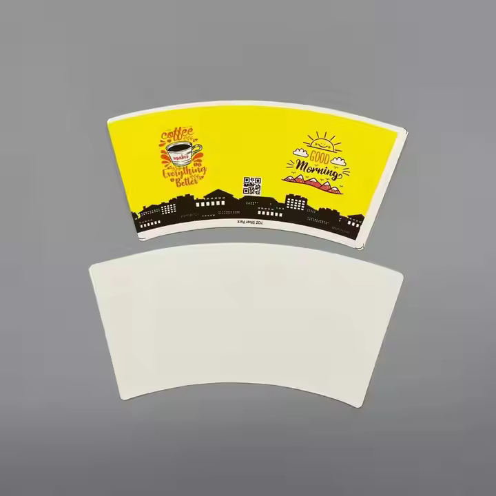 Antibacterial Coated Food Grade Paper Cup Fan