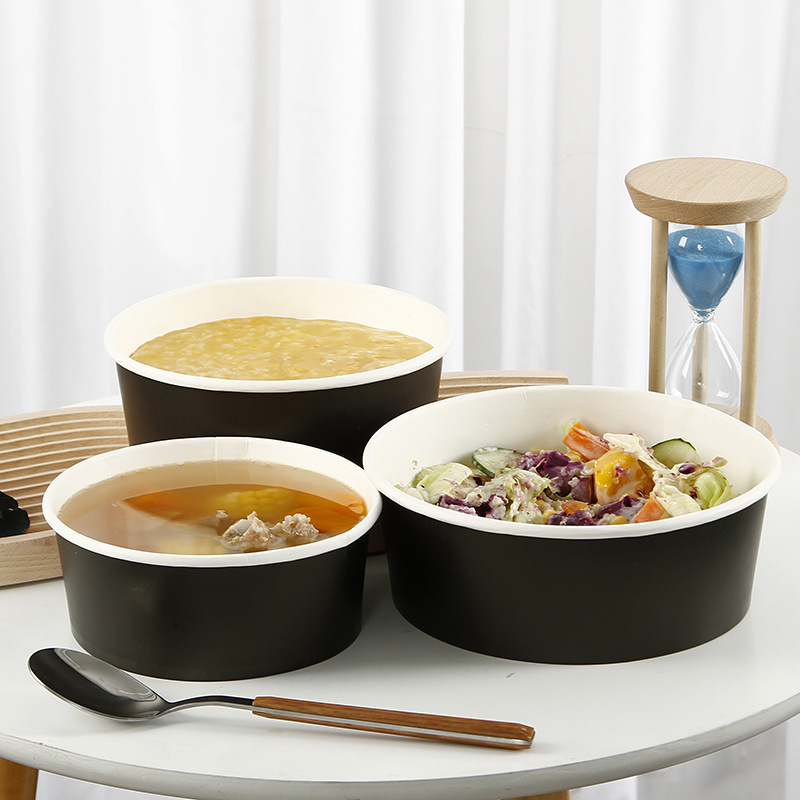 Environmentally friendly biodegradable paper bowl