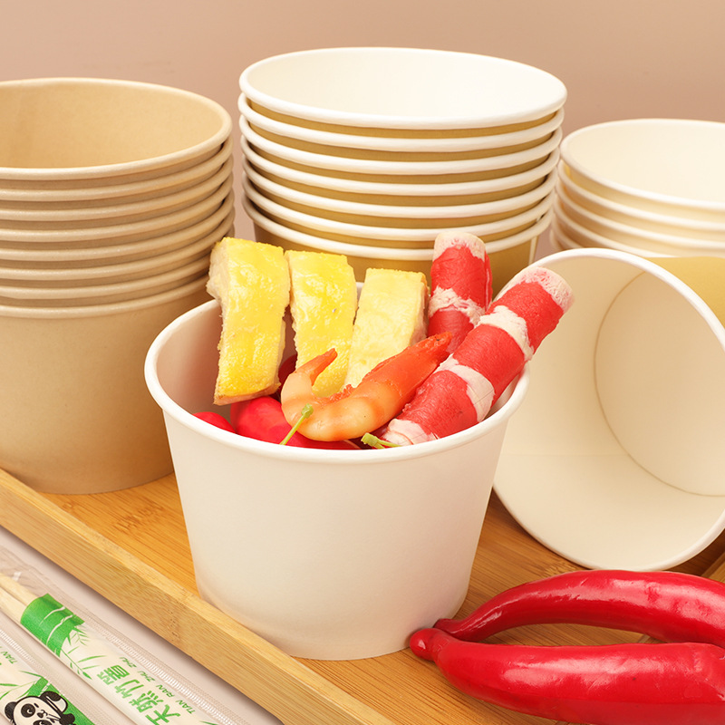 Paper Cup Cowhide Soup Bucket